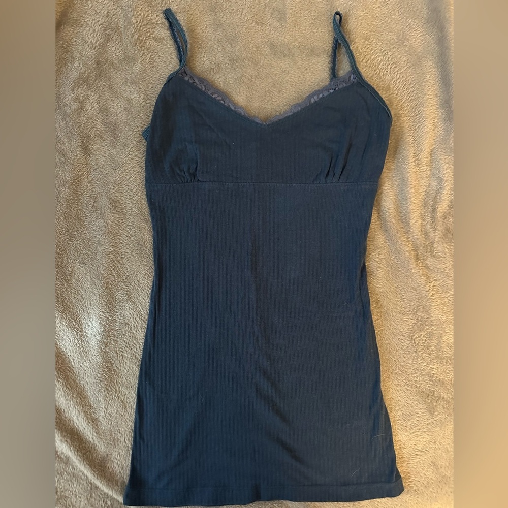 Aeropostale Navy Lace Trim Camisole size L